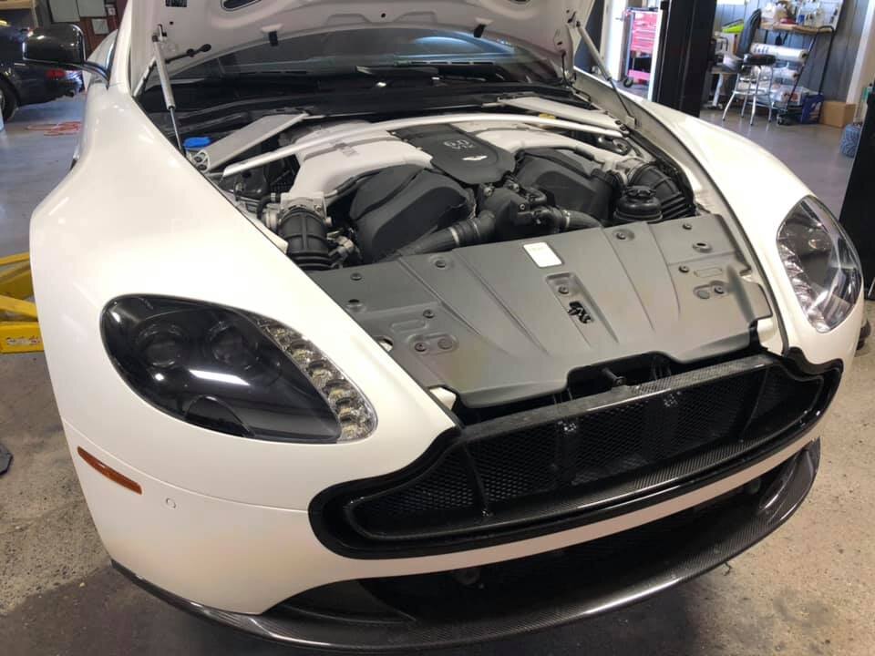 Aston Martin engine bay