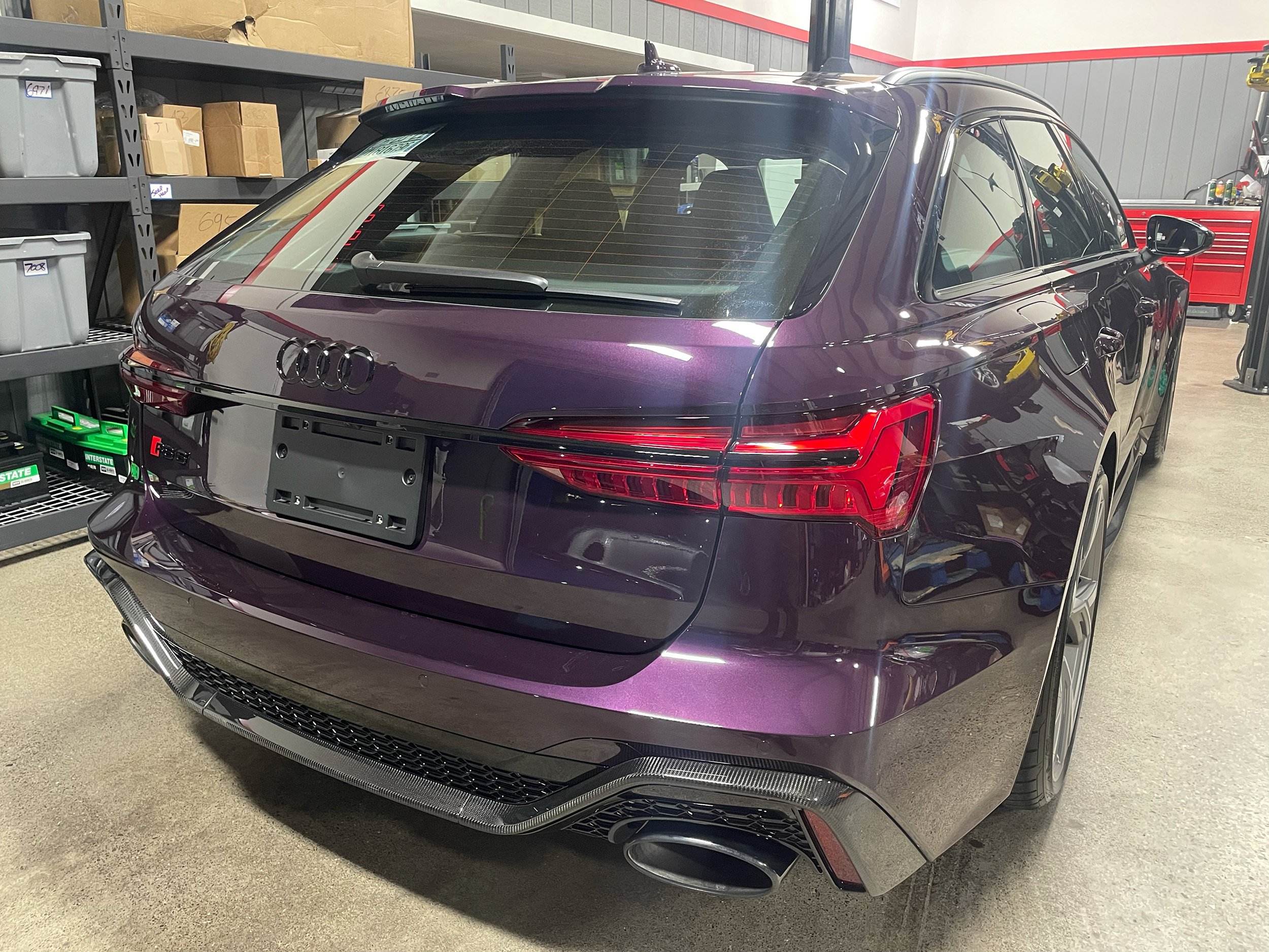 Audi RS6 in the garage